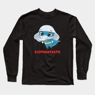 Elephantastic | Elephant Pun Long Sleeve T-Shirt